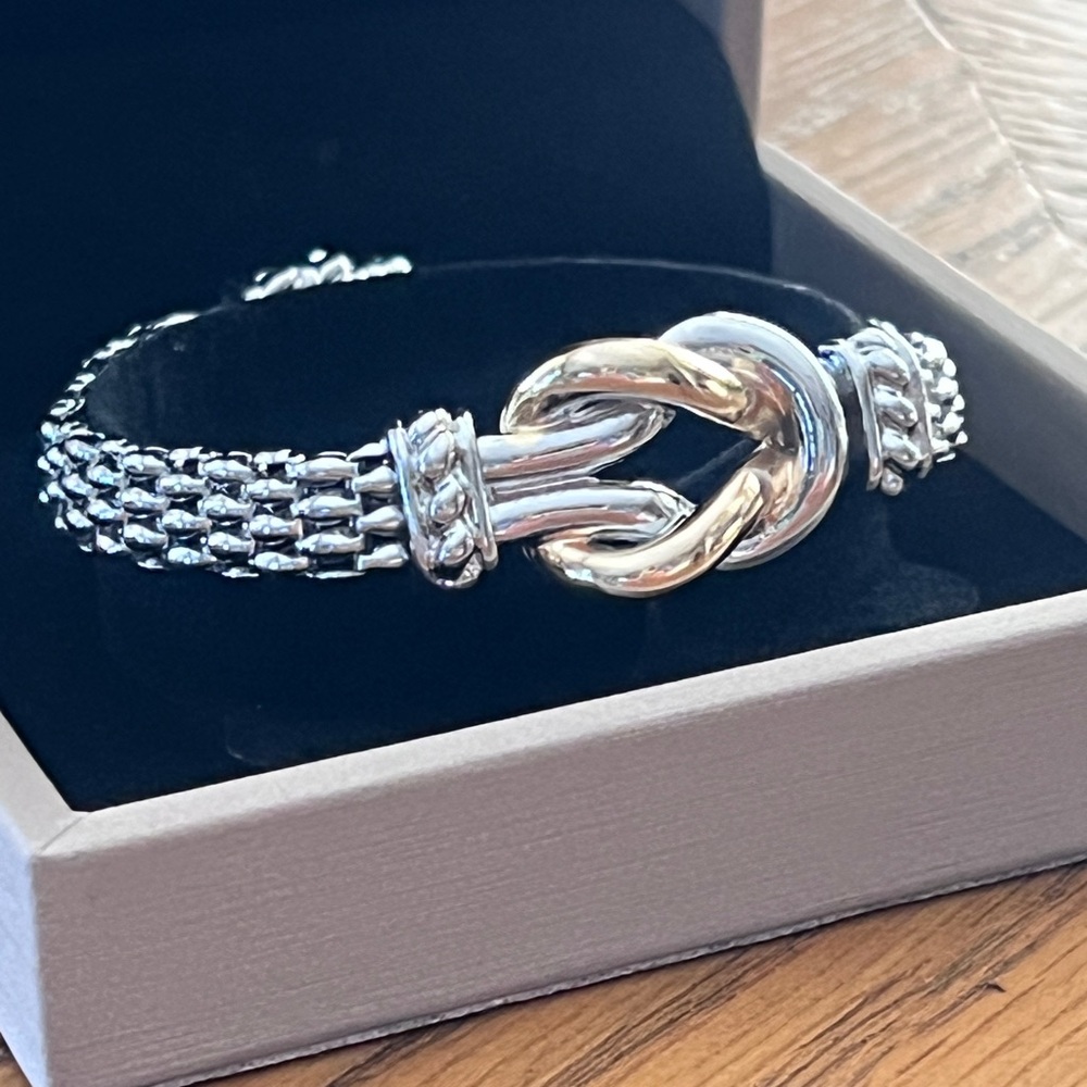 Horse-Bit Silver and Gold Women's Bracelet
